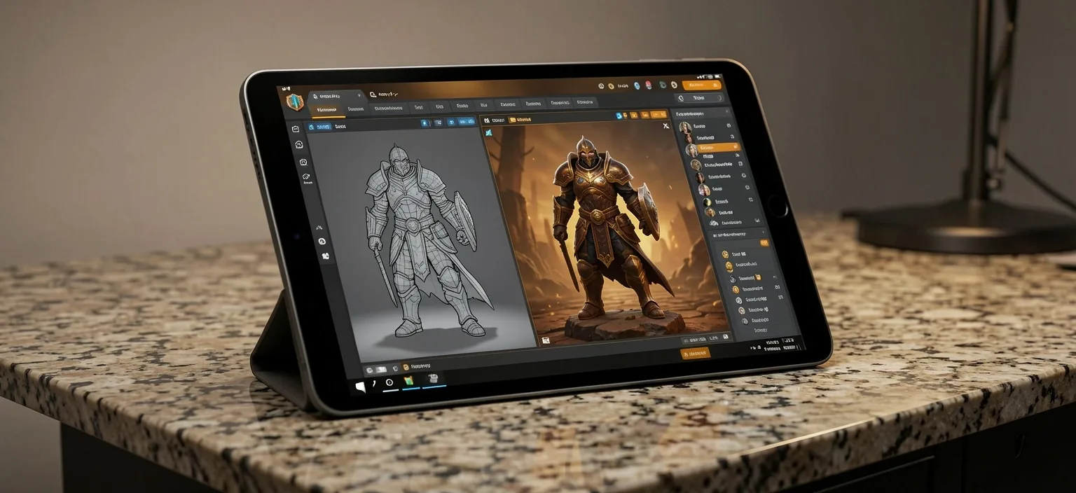 Mobile game production interface